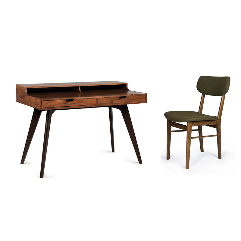 Crimson Writing Desk + Crimson Side Chair N466 (WFH Set)
