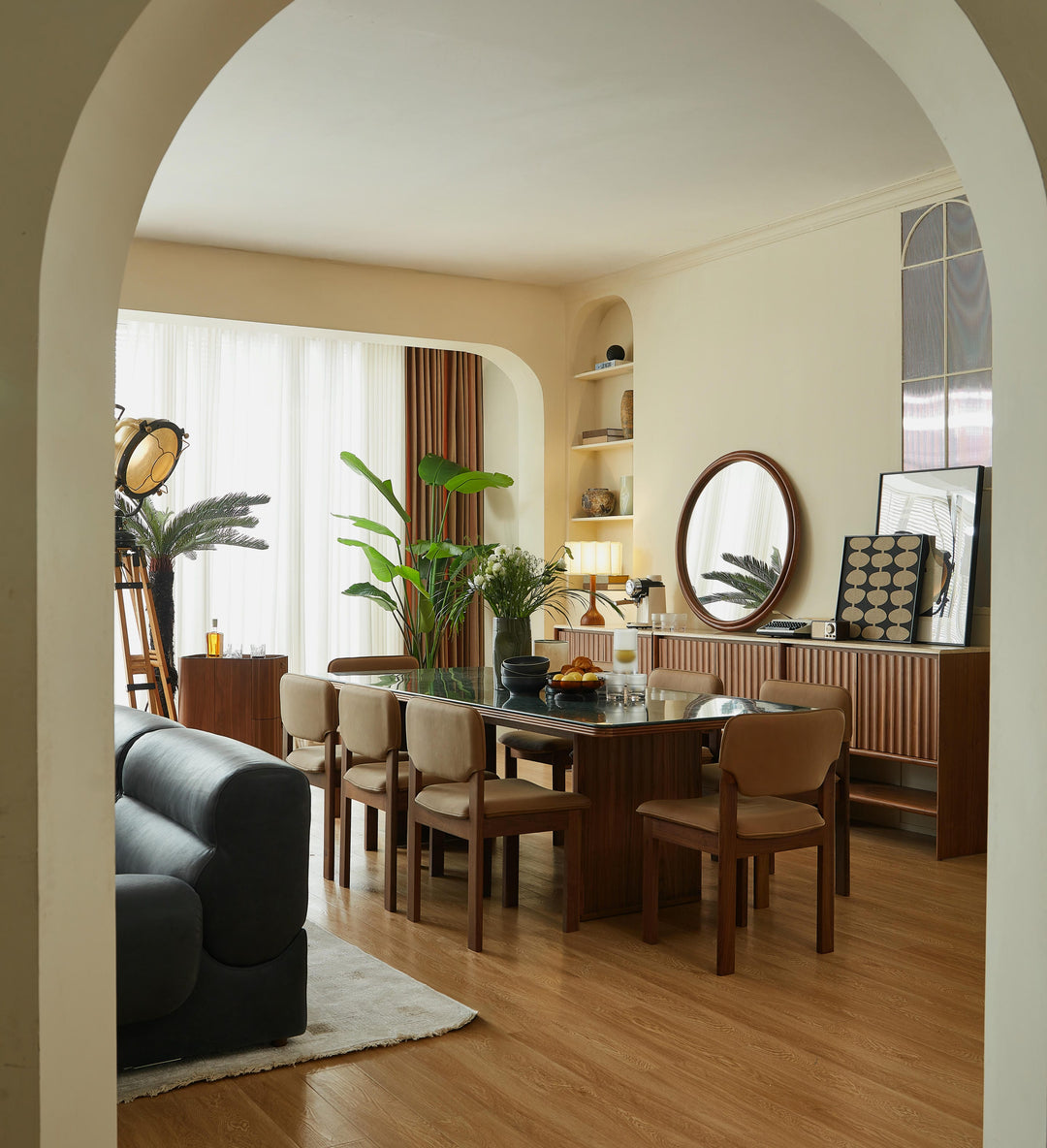 Hotel Paradiso 2.4m Marble-Top Dining Table