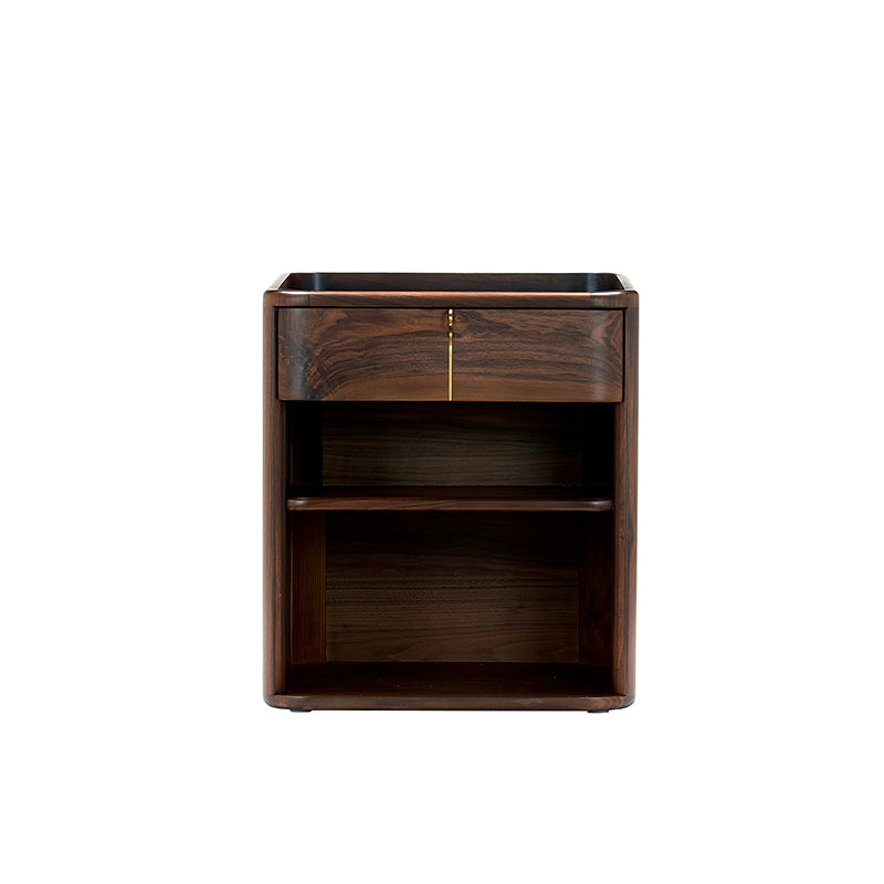 Axel 1-Drawer Nightstand - Walnut