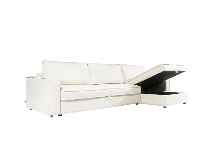 Camille 3L+Chaise Left With Storage Cube (Set)