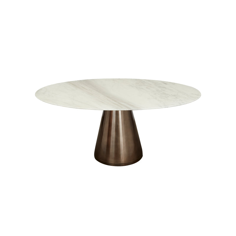 Cone Marble-Top Dining Table - Oval