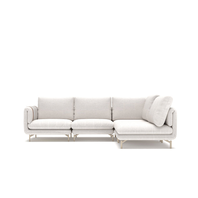 Crème II Sofa 2.5L + C3 Chaise Right (Set)