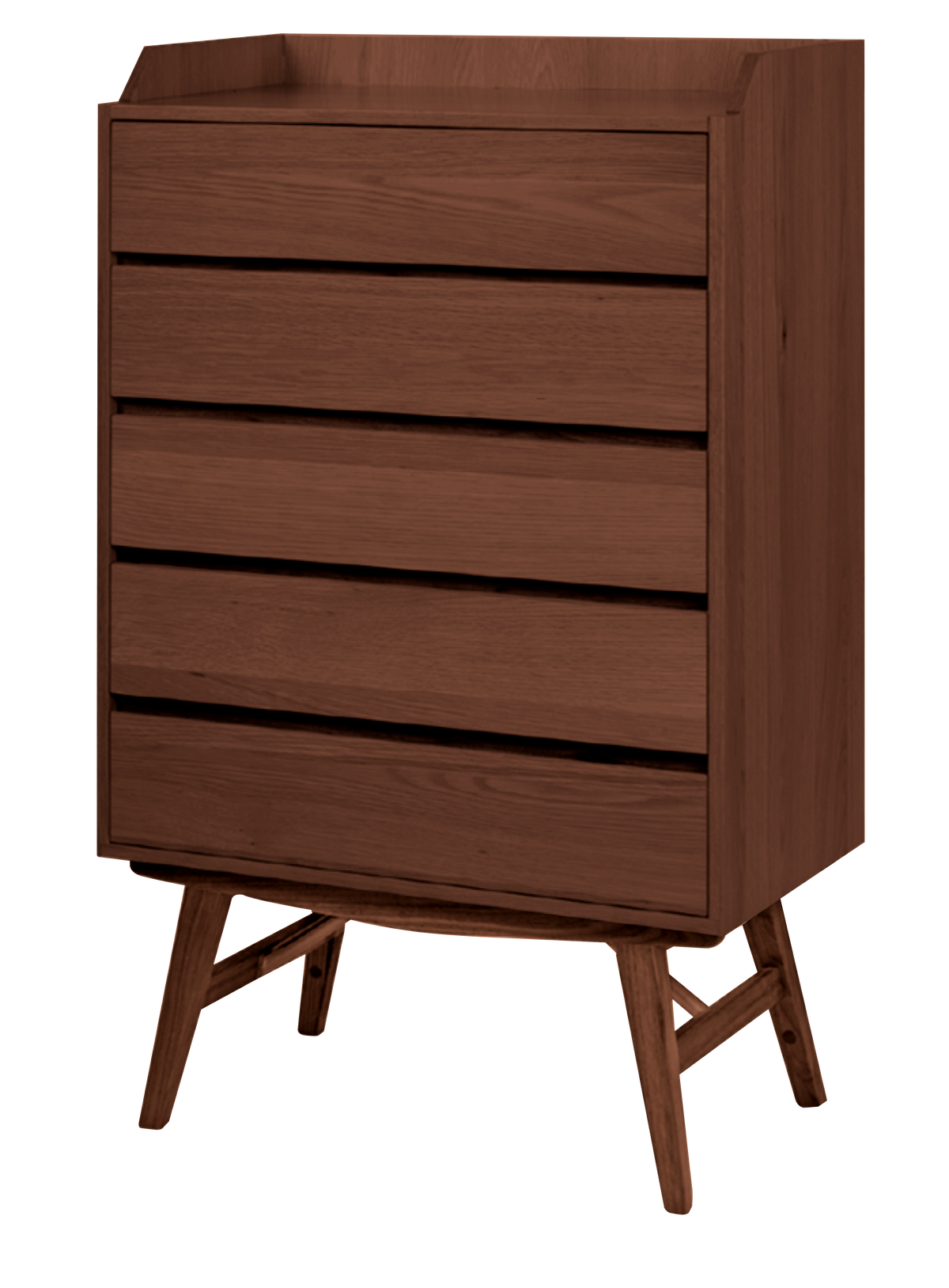 Dualtone 5 Drawer Chest - Walnut NM11