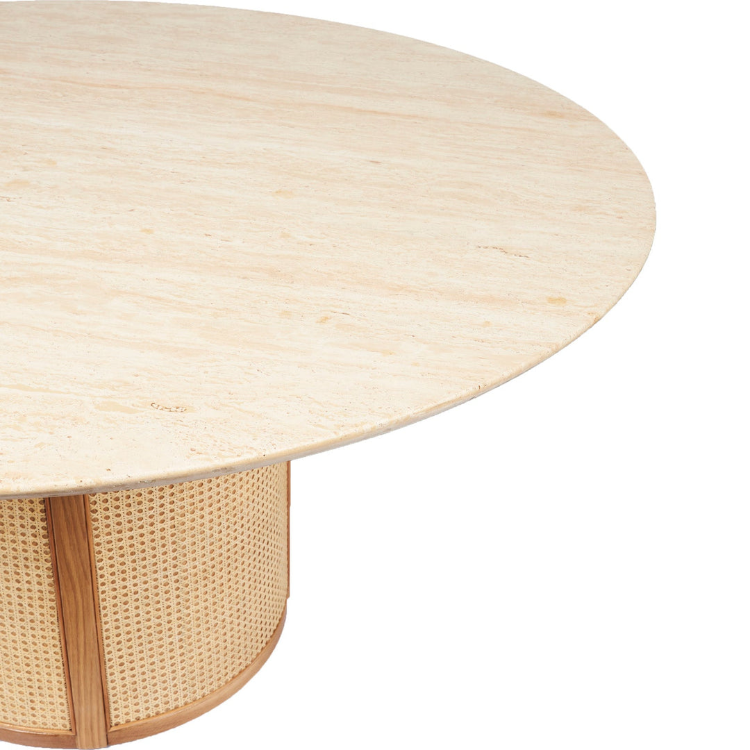 Siena Travertine-Top Dining Table