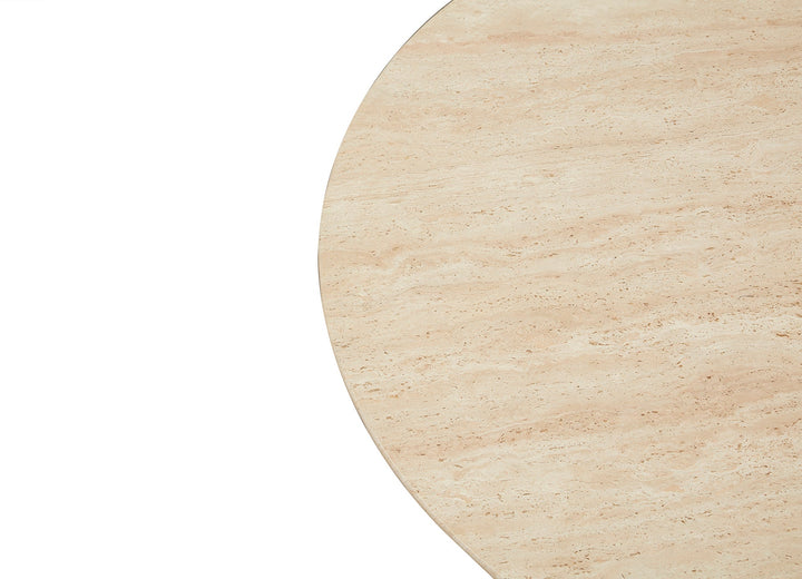Siena Travertine-Top Dining Table