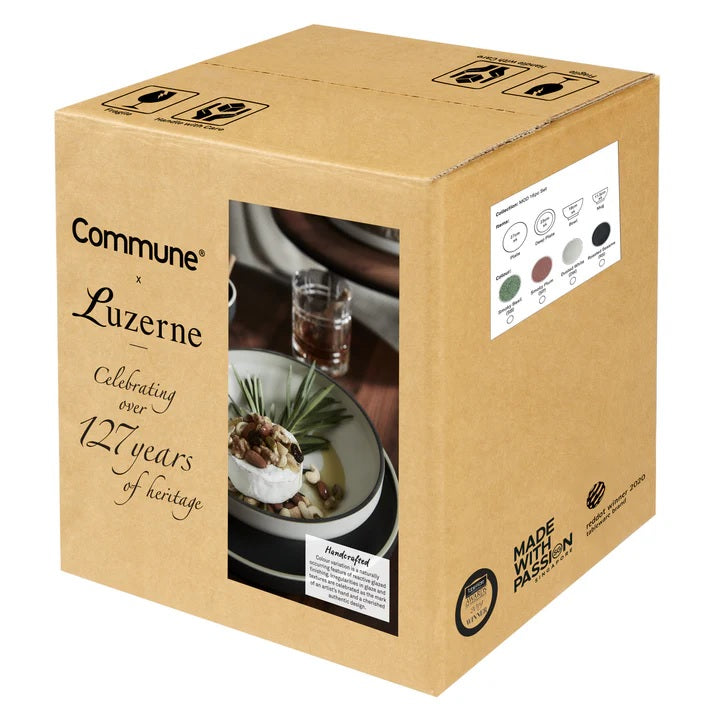 Luzerne 16Pc Mod Dinnerware Gift Set - Dusted White