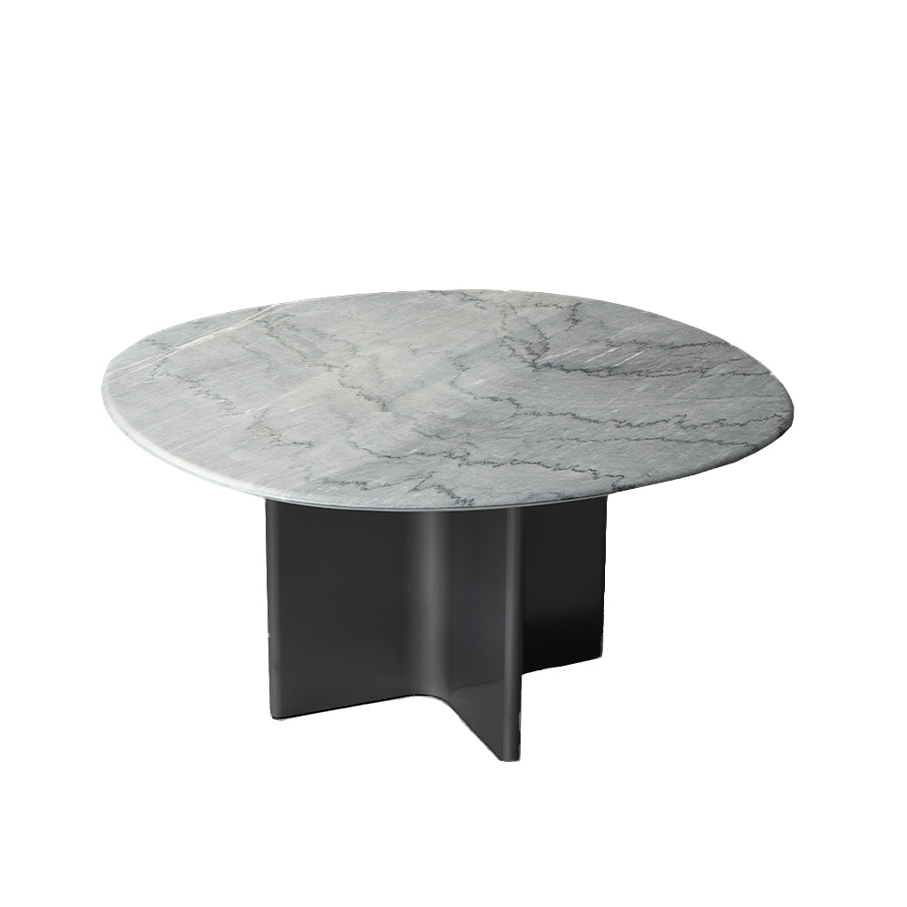 Stealth Marble-Top Dining Table Squircle
