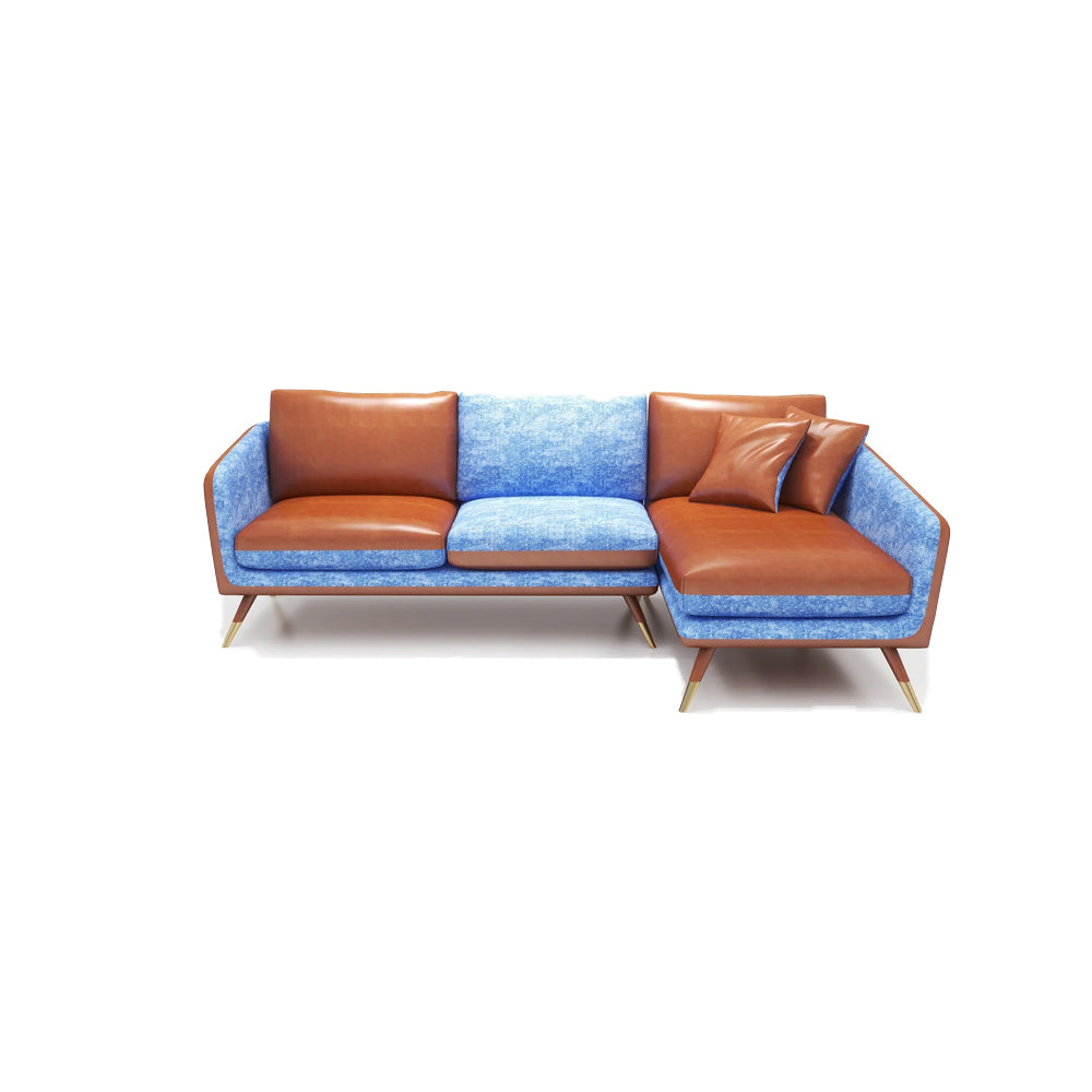 Volta Sofa 2L-Shape Chaise on Right (Mixed Upholstery)
